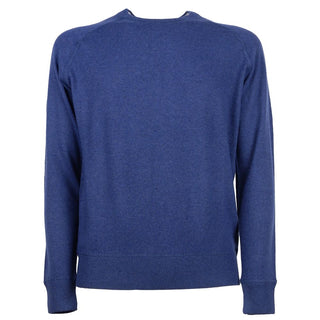 Emilio Romanelli Blue Cashmere Men Sweater