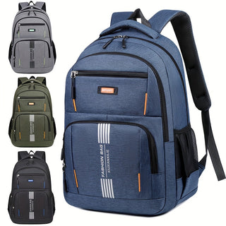 Men's Multi-Purpose Backpack - Large Capacity, Durable Nylon and Oxford Fabric, Perfect for Business Travel and Daily Use 