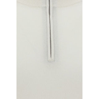 Brunello Cucinelli White Cashmere Cashmere Sweater
