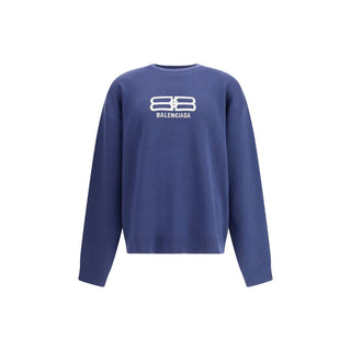 Balenciaga Blue Wool Sweatshirt