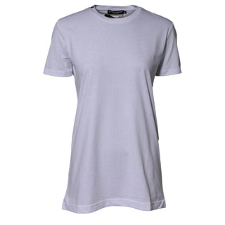 Dolce & Gabbana White Cotton Goodluck 2023 Crew Neck T-shirt