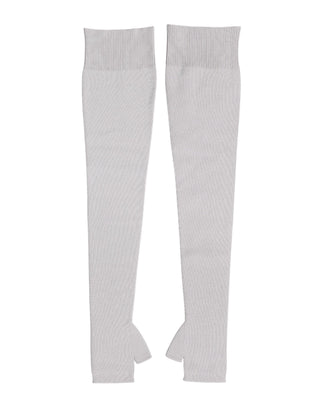 Dolce & Gabbana Gray Virgin Wool Knitted Fingerless Men Gloves