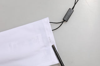 Dolce & Gabbana White Nylon Fingerless Elbow Length Women Gloves