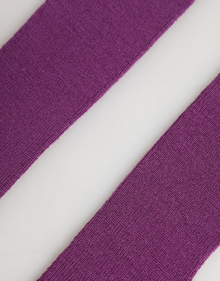 Dolce & Gabbana Purple Wool Fingerless Elbow Length Women One Size Gloves