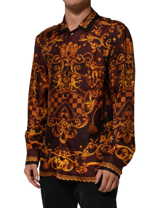 Dolce & Gabbana Floral Printed Baroque Button Down Shirt