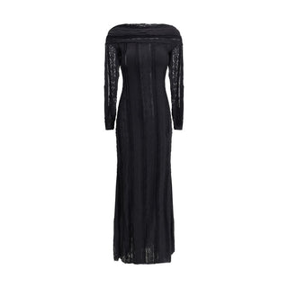 Charo Ruiz Black Cotton Casual Dress