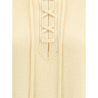 Ermanno Scervino Cream Cashmere Cashmere Sweater