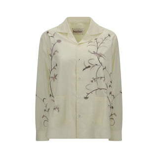 Baziszt Yellow Cotton Pattern Shirt