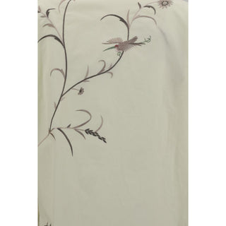 Baziszt Yellow Cotton Pattern Shirt