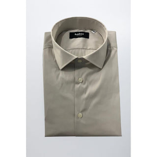Baldinini Trend Beige Cotton Men Shirt