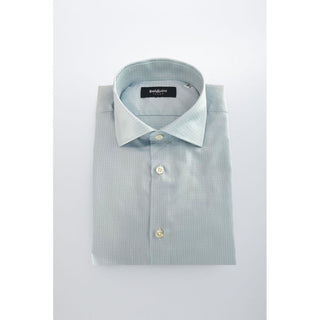 Baldinini Trend Light Blue Cotton Men Shirt