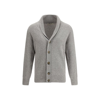 Brooksfield Gray Fleece Wool Cardigan