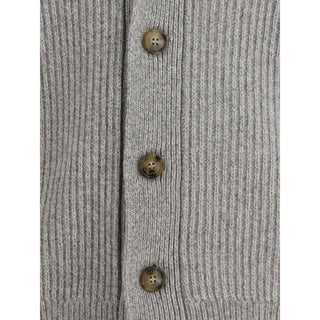 Brooksfield Gray Fleece Wool Cardigan