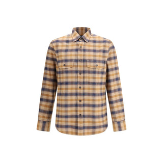Brioni Multicolor Cotton Pattern Shirt