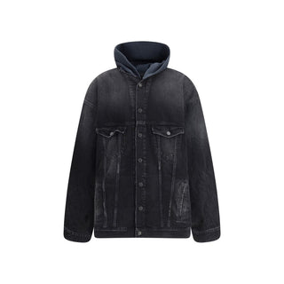 Balenciaga Black Cotton Denim Jacket