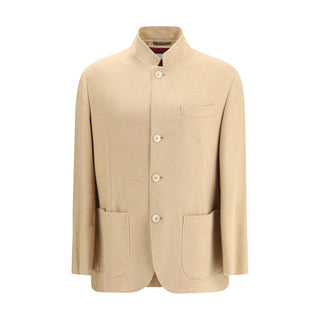 Brunello Cucinelli Beige Cashmere Coat