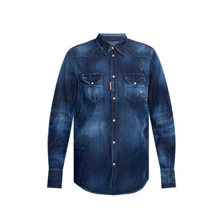 Dsquared² Blue Denim Shirt