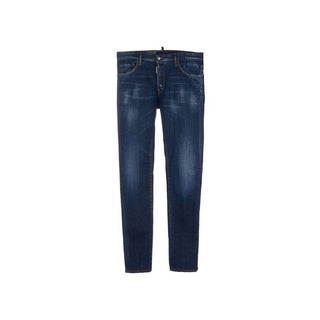 Dsquared² Blue Cotton Slim Fit Jeans