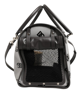 Dolce & Gabbana White DG Logo Pet Carrier Logo Plaque Top Handle Bag