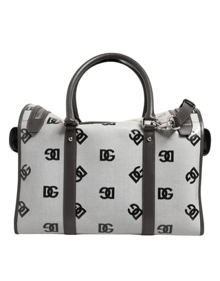 Dolce & Gabbana White DG Logo Pet Carrier Logo Plaque Top Handle Bag