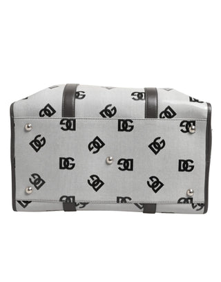 Dolce & Gabbana White DG Logo Pet Carrier Logo Plaque Top Handle Bag