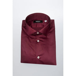 Baldinini Trend Red Cotton Men Shirt