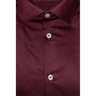 Baldinini Trend Red Cotton Shirt