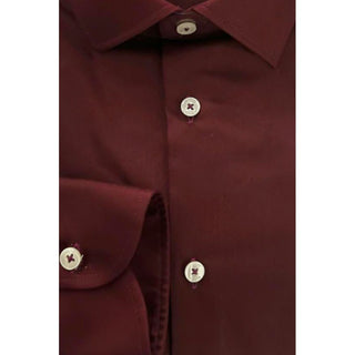 Baldinini Trend Red Cotton Shirt