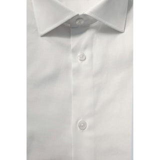 Baldinini Trend White Cotton Shirt