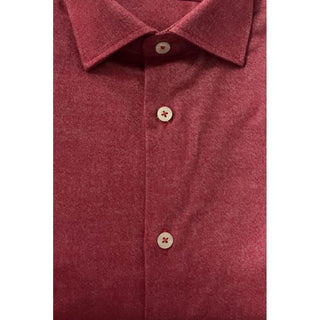 Baldinini Trend Red Cotton Shirt