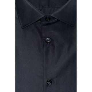 Baldinini Trend Black Cotton Men Shirt