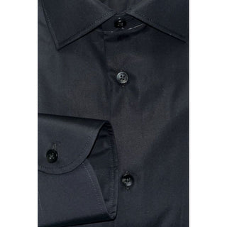 Baldinini Trend Black Cotton Men Shirt
