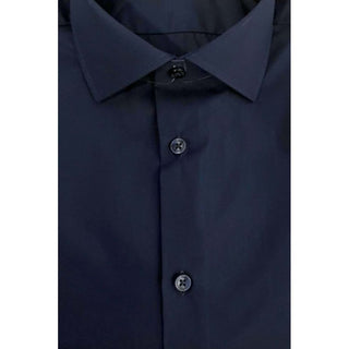 Baldinini Trend Blue Cotton Men Shirt