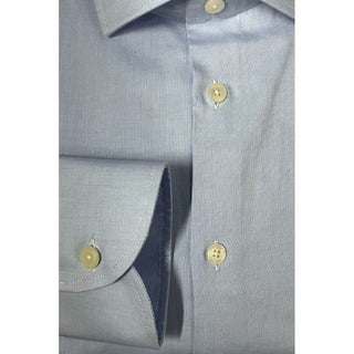 Baldinini Trend Light Blue Cotton Men Shirt