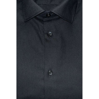 Baldinini Trend Black Cotton Men Shirt