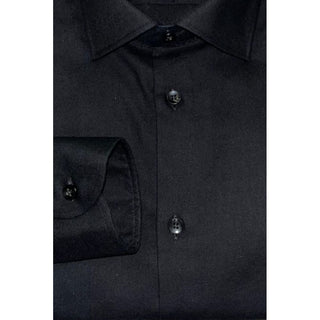 Baldinini Trend Black Cotton Men Shirt