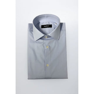 Baldinini Trend Light Blue Cotton Men Shirt