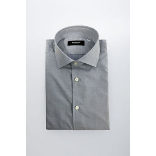 Baldinini Trend Light Blue Cotton Men Shirt