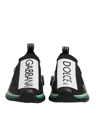 Dolce & Gabbana Black Slip On Sorrento Men Sneakers Shoes
