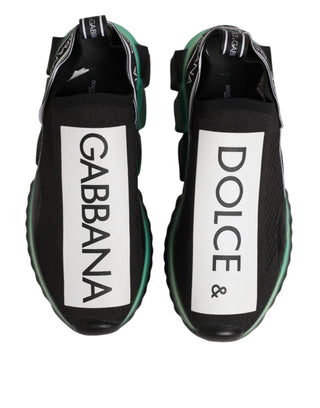 Dolce & Gabbana Black Slip On Sorrento Men Sneakers Shoes