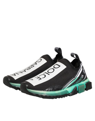 Dolce & Gabbana Black Slip On Sorrento Men Sneakers Shoes