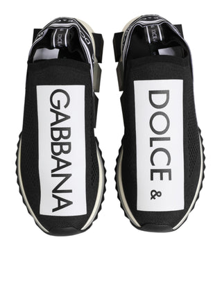 Dolce & Gabbana Black Slip On Sorrento Men Sneakers Shoes