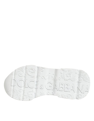 Dolce & Gabbana White Leather Daymaster Low Top Sneakers Shoes