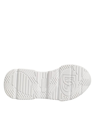 Dolce & Gabbana White Leather Daymaster Low Top Sneakers Shoes