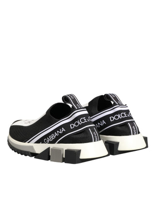 Dolce & Gabbana Black Logo Low Top Sorrento Sneakers Shoes