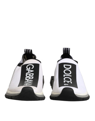 Dolce & Gabbana White Logo Low Top Sorrento Sneakers Shoes