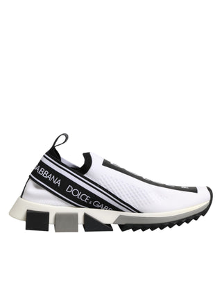 Dolce & Gabbana White Logo Low Top Sorrento Sneakers Shoes