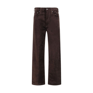 Citizens of Humanity Brown Cotton Straight-Leg Jeans