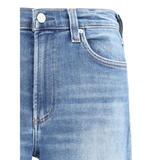 Citizens of Humanity Blue Cotton Straight-Leg Jeans