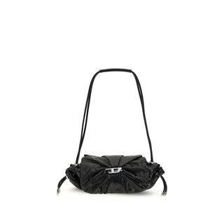 Diesel Black Calf Leather Bos Taurus Shoulder Bag